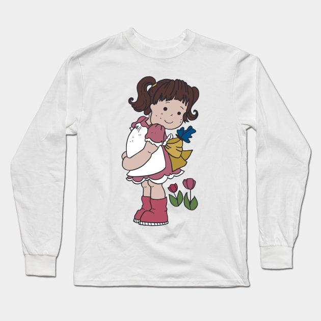 Spring girl Long Sleeve T-Shirt by wildmagnolia